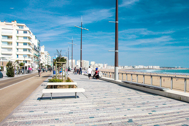 Esplanade des Sables d'Olonne en Vendée
